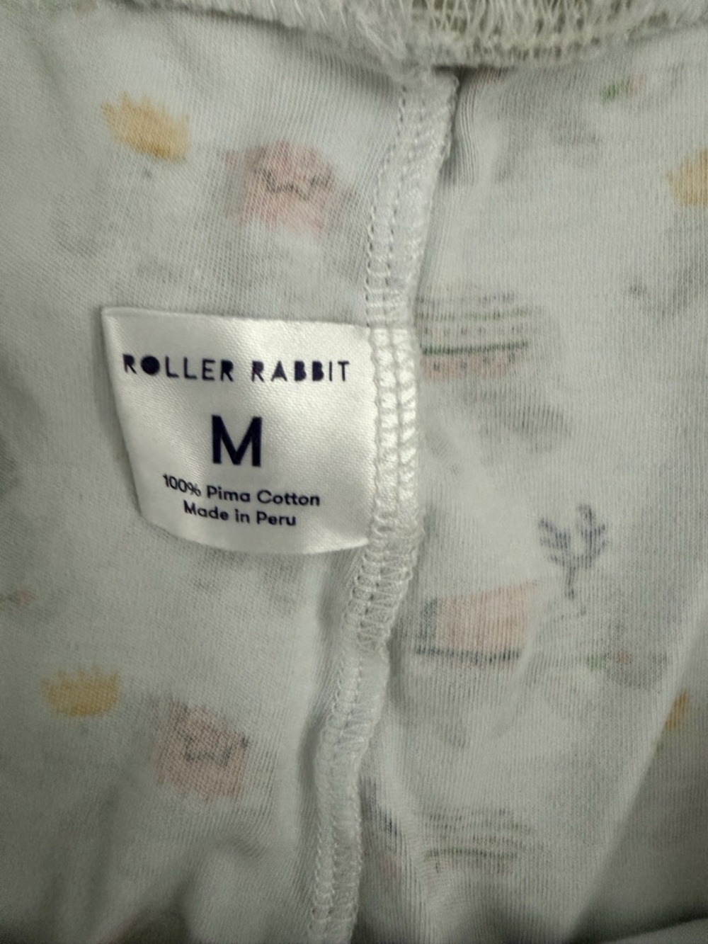 Roller Rabbit Hathi Christmas elephant print pajama pants M - Picture 4 of 5